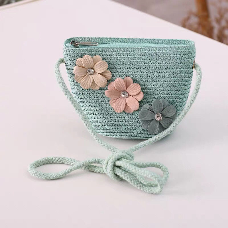 Children's Sun Hat Summer Straw Bag Set Kids' Headwear