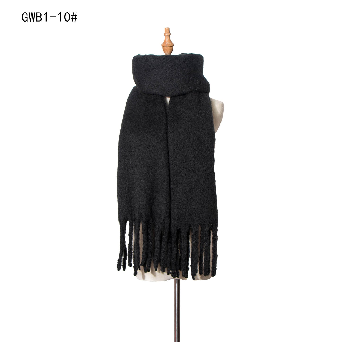 Women's & Men's Thick Tassel Circle Sand Solid Color Scarfs