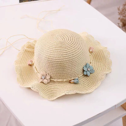 Children's Sun Hat Summer Straw Bag Set Kids' Headwear