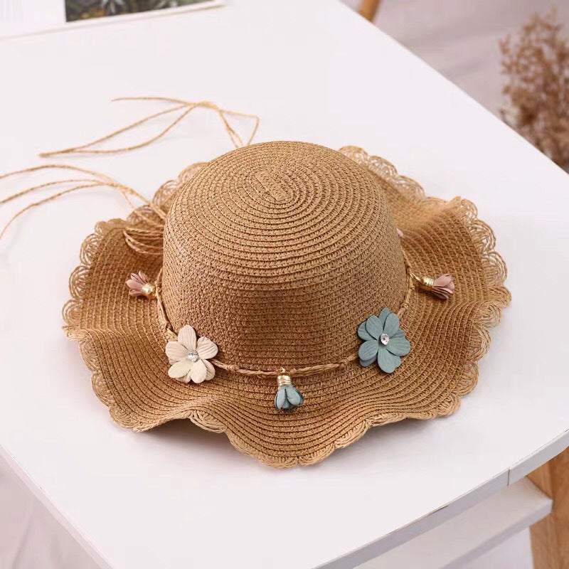 Children's Sun Hat Summer Straw Bag Set Kids' Headwear