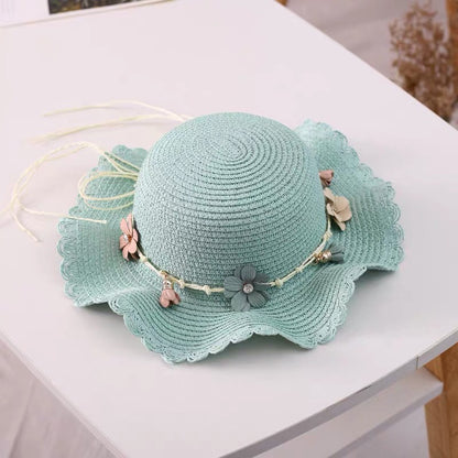 Children's Sun Hat Summer Straw Bag Set Kids' Headwear