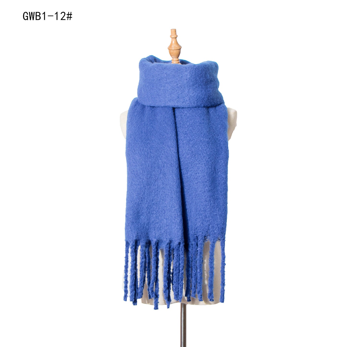 Women's & Men's Thick Tassel Circle Sand Solid Color Scarfs