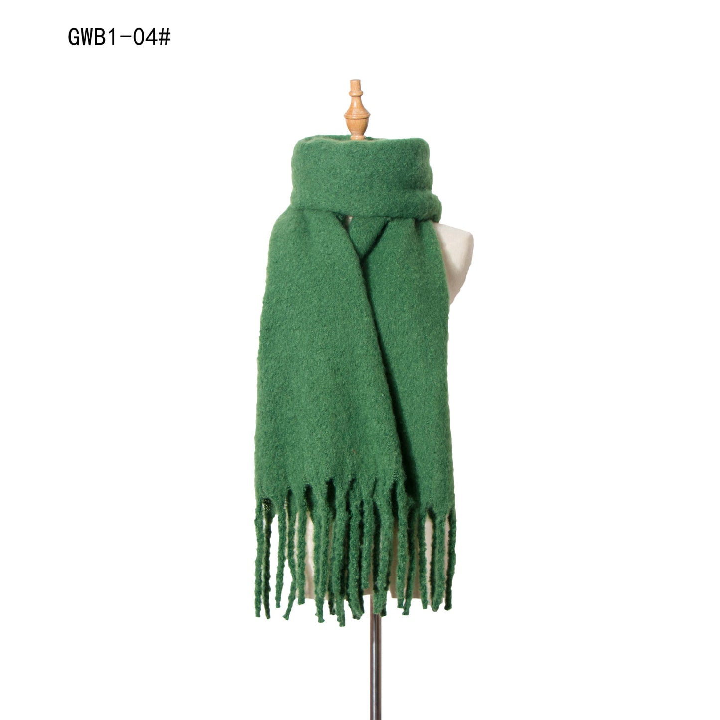 Women's & Men's Thick Tassel Circle Sand Solid Color Scarfs