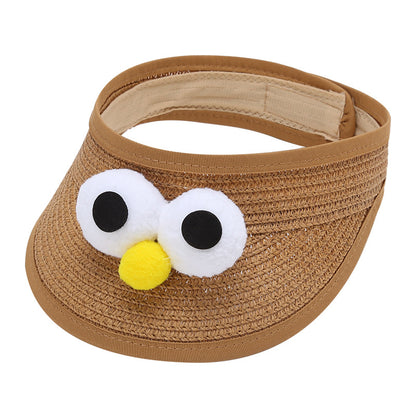 Children's Hat Summer Cute Big Eyes Straw Kids' Headwear