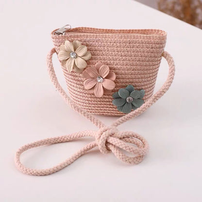 Children's Sun Hat Summer Straw Bag Set Kids' Headwear