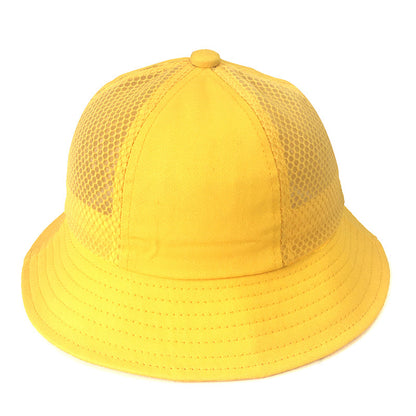 Children's Yellow Kindergarten Primary School Bucket Hat Kids' Headwear