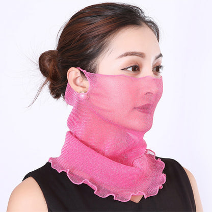 Women's Pullover Summer Thin Type Sunscreen Veil Variety Scarfs