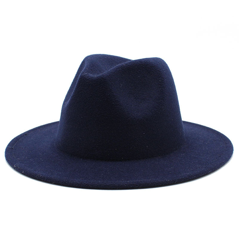 Women's & Men's Light Board Simple Woolen Hat Flat Hats & Caps