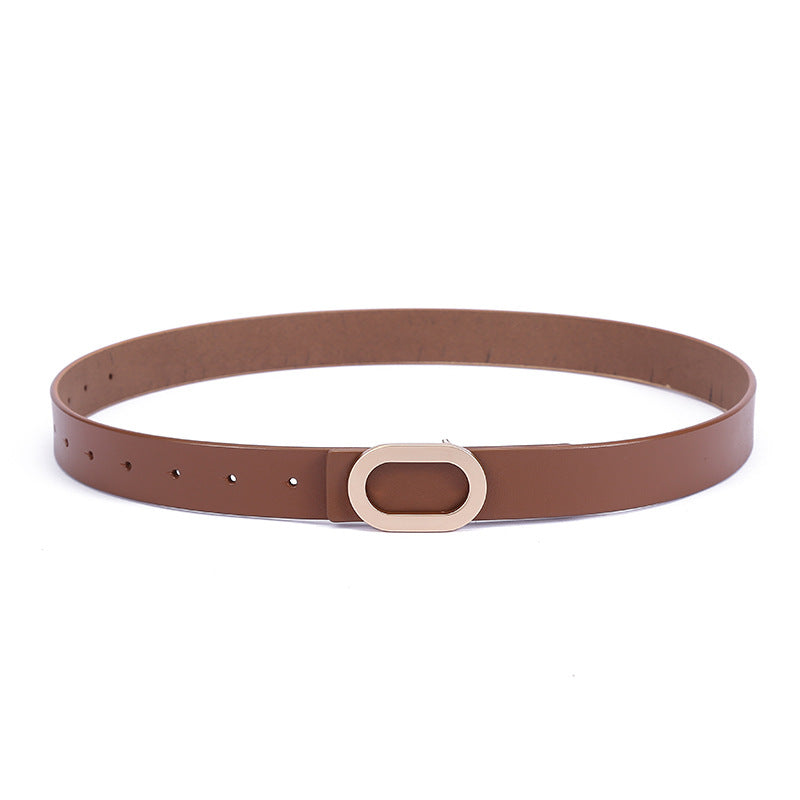 Women's Summer Minimalist Casual Versatile Cowhide Leather Belts