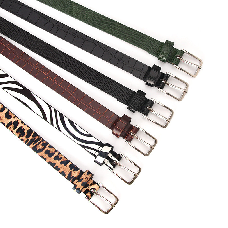 Women's Personality Animal Pattern Fashion Decoration Thin Clothing Belts