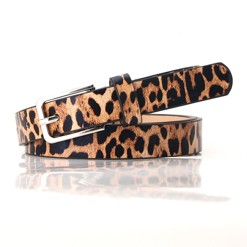 Women's Personality Animal Pattern Fashion Decoration Thin Clothing Belts