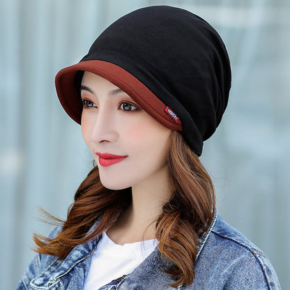 Women's Solid Color Korean Peaked Hat Warm Hats & Caps