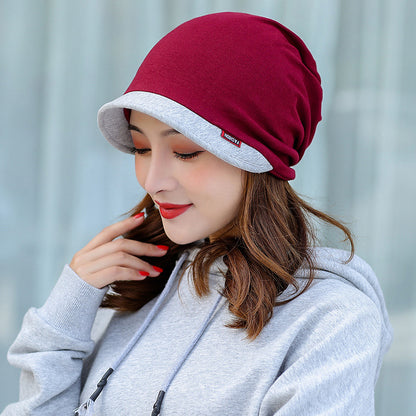 Women's Solid Color Korean Peaked Hat Warm Hats & Caps