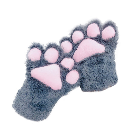 Children's Plush Cat's Paw Cartoon Performance Cat Gloves