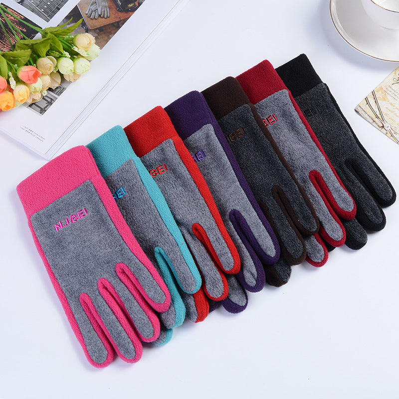 Warm Outdoor Riding Polar Fleece Thickening Gloves