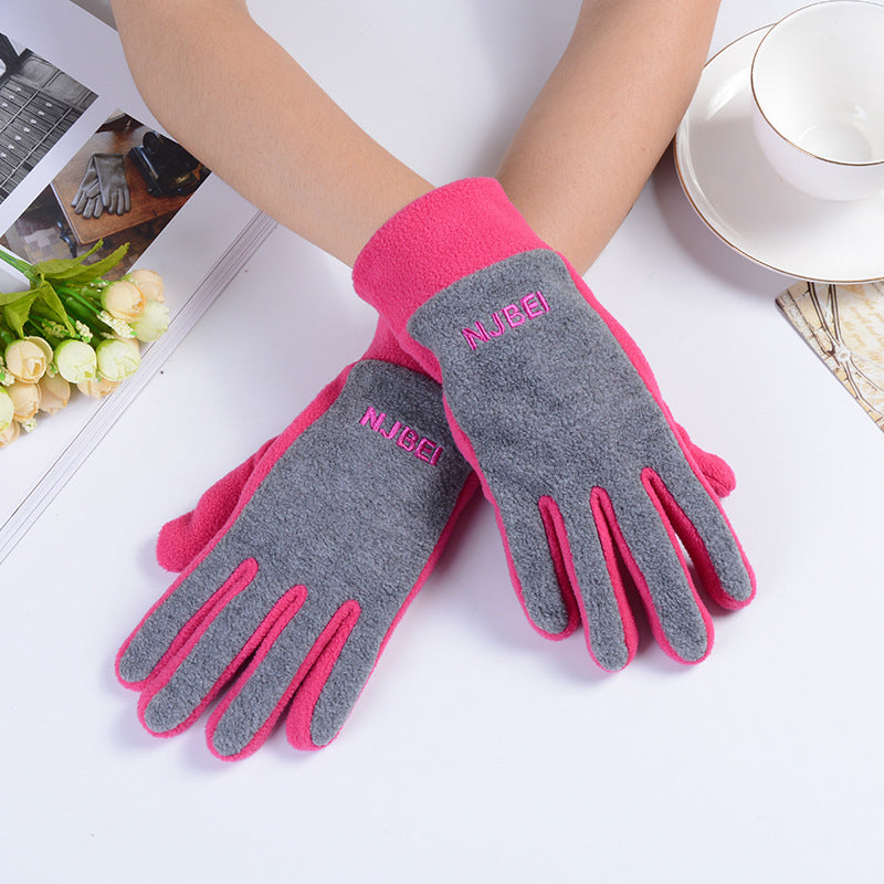 Warm Outdoor Riding Polar Fleece Thickening Gloves