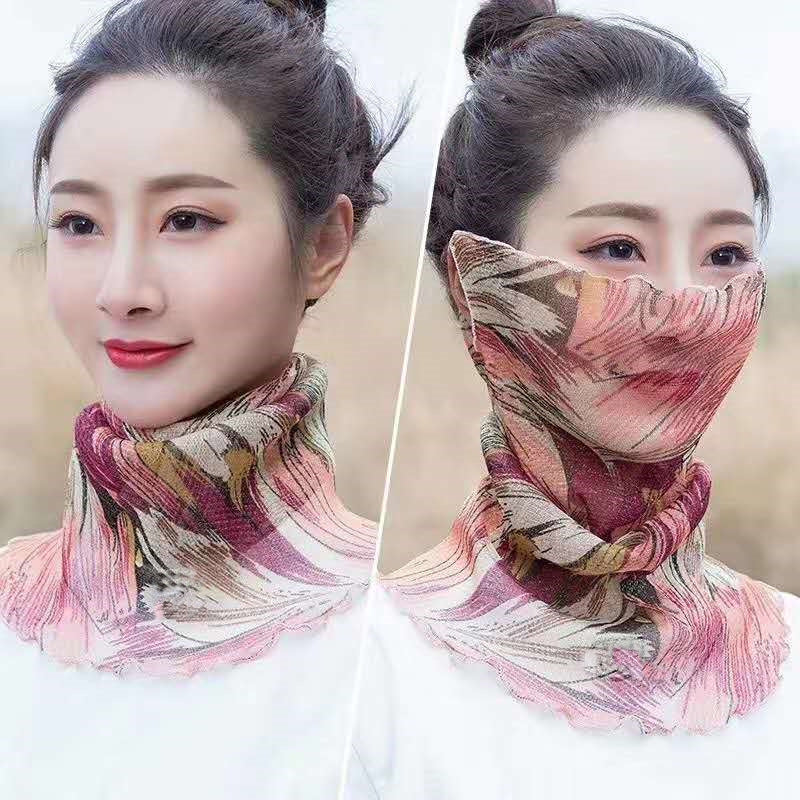 Women's Pullover Summer Thin Type Sunscreen Veil Variety Scarfs