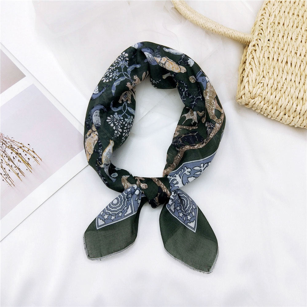 Women's & Men's Towel Silk Thin Hair Band Fashion Scarfs