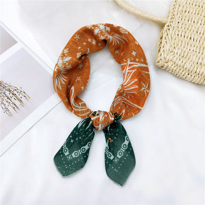 Women's & Men's Towel Silk Thin Hair Band Fashion Scarfs