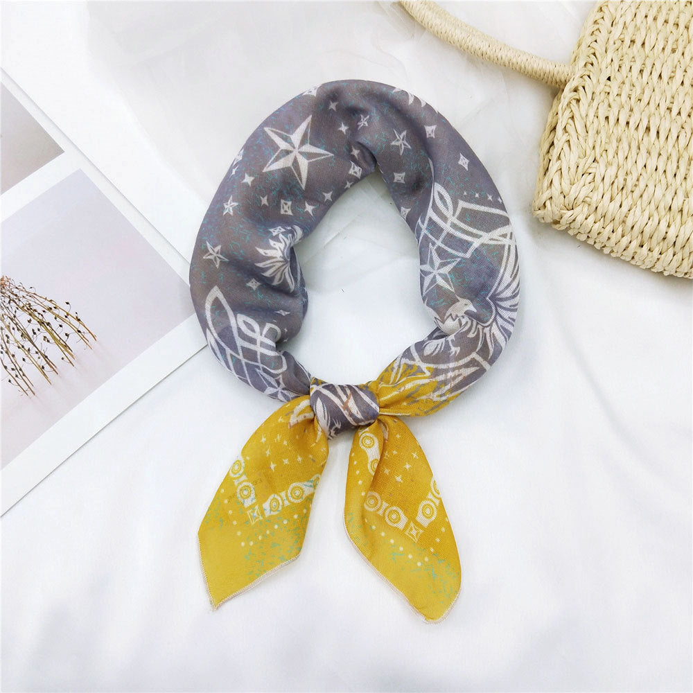 Women's & Men's Towel Silk Thin Hair Band Fashion Scarfs