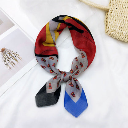 Women's & Men's Towel Silk Thin Hair Band Fashion Scarfs