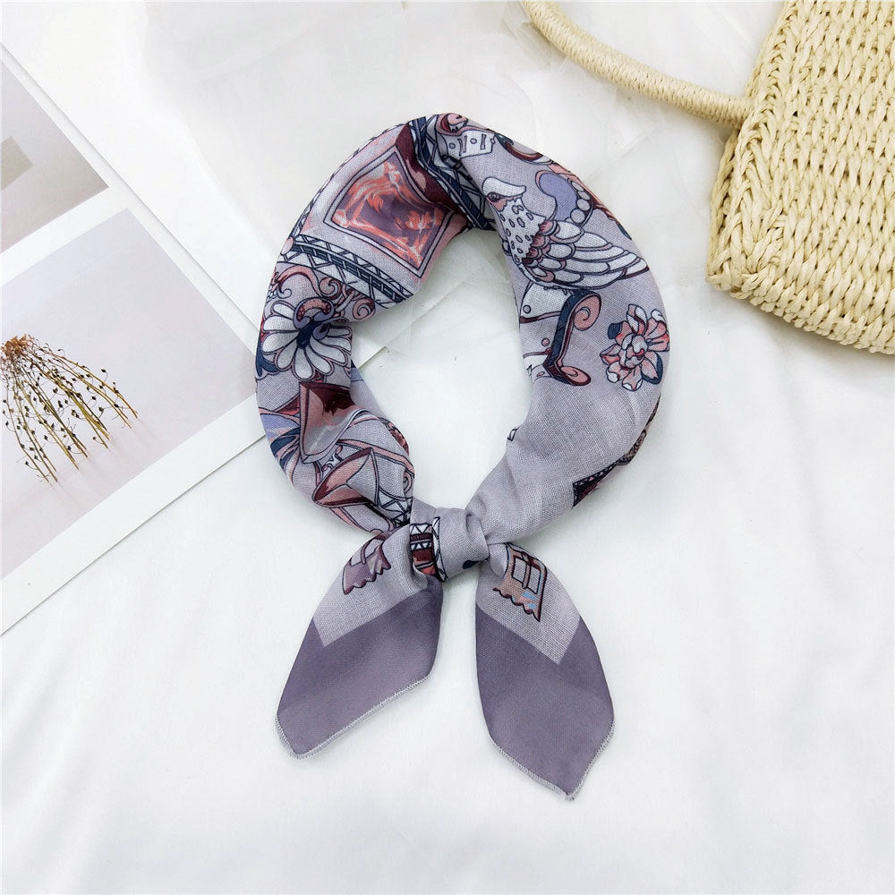 Women's & Men's Towel Silk Thin Hair Band Fashion Scarfs