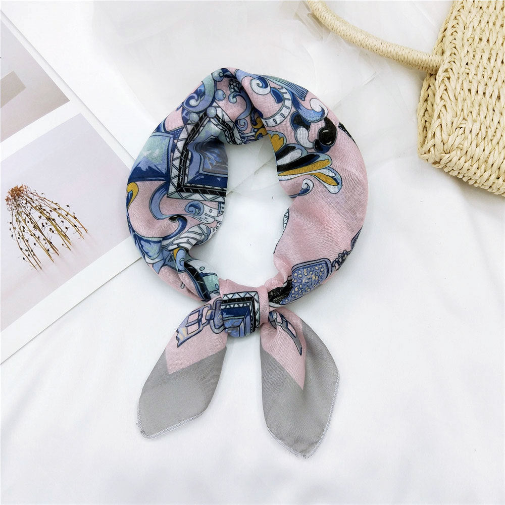 Women's & Men's Towel Silk Thin Hair Band Fashion Scarfs