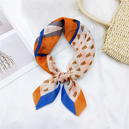 Women's & Men's Towel Silk Thin Hair Band Fashion Scarfs