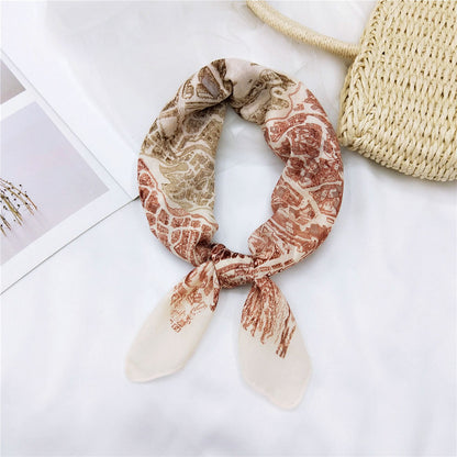 Women's & Men's Towel Silk Thin Hair Band Fashion Scarfs