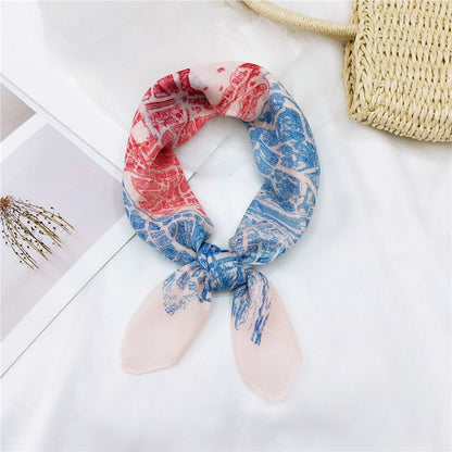 Women's & Men's Towel Silk Thin Hair Band Fashion Scarfs