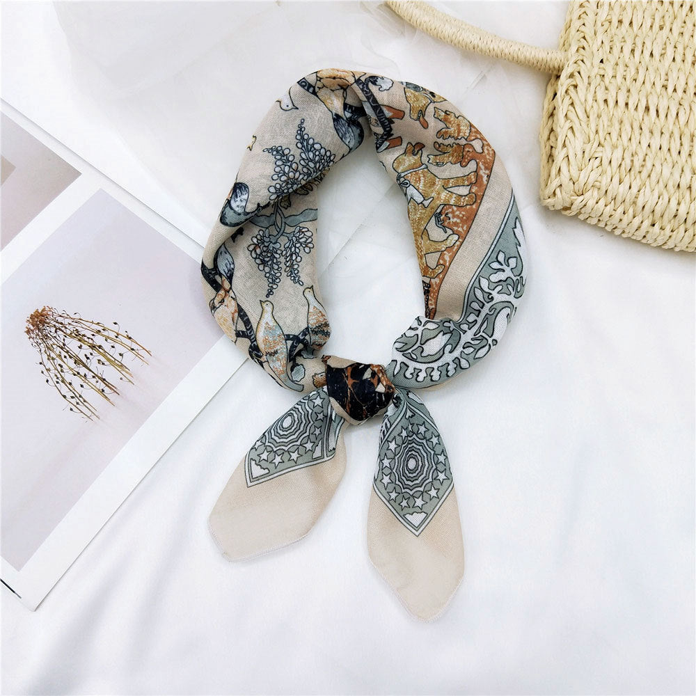 Women's & Men's Towel Silk Thin Hair Band Fashion Scarfs