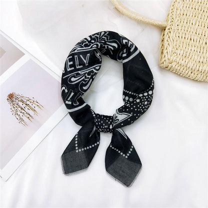 Women's & Men's Towel Silk Thin Hair Band Fashion Scarfs