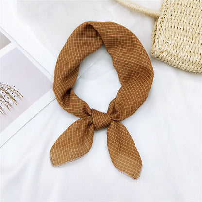 Women's & Men's Towel Silk Thin Hair Band Fashion Scarfs