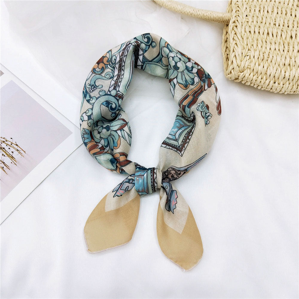 Women's & Men's Towel Silk Thin Hair Band Fashion Scarfs