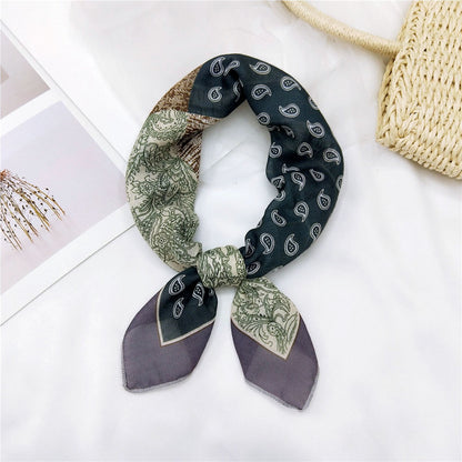 Women's & Men's Towel Silk Thin Hair Band Fashion Scarfs