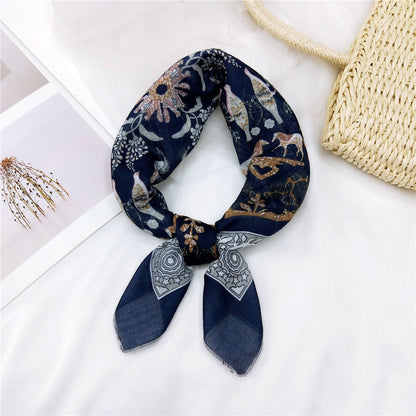 Women's & Men's Towel Silk Thin Hair Band Fashion Scarfs