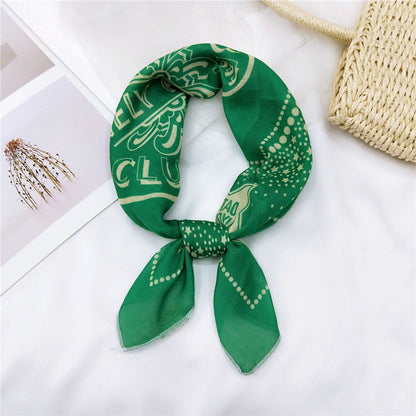 Women's & Men's Towel Silk Thin Hair Band Fashion Scarfs