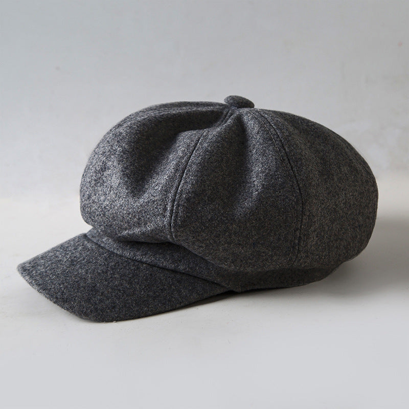 Women's Woolen Beret Casual Peaked Korean Style Hats & Caps