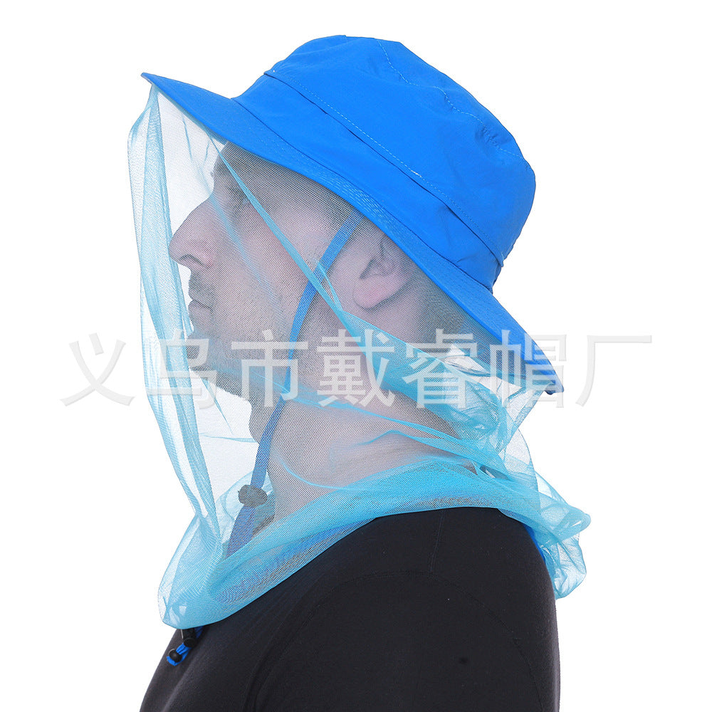 Women's & Men's Waterproof Bucket Hat Mask Mesh Sunshade Sun Hats & Caps