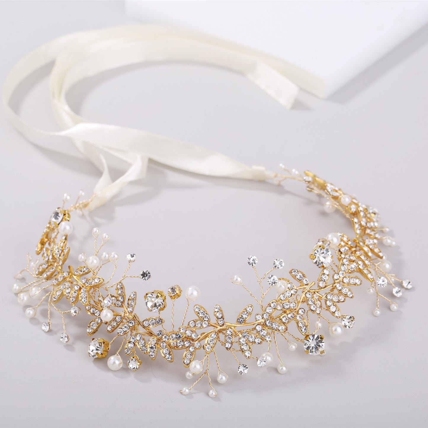 Bridal Wedding Handmade Alloy Pearl Diamond Belts