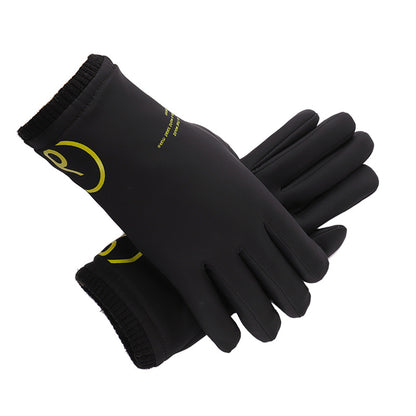 Men's Screen Fleece-lined Thickened Screw Mouth Waterproof Gloves