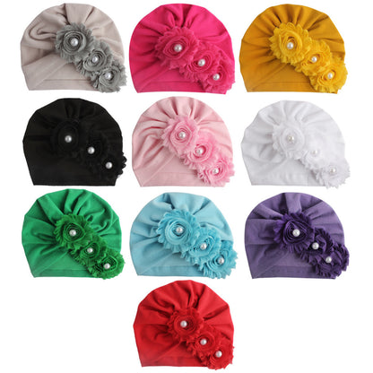 Toddler Supplies Solid Color Sunflower Sleeve Kids' Headwear