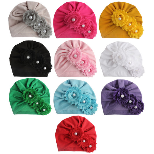 Toddler Supplies Solid Color Sunflower Sleeve Kids' Headwear