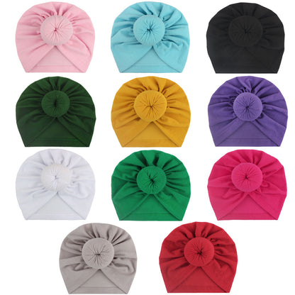 Tam-o'-shanter Pure Color Knotted India Sleeve Kids' Headwear