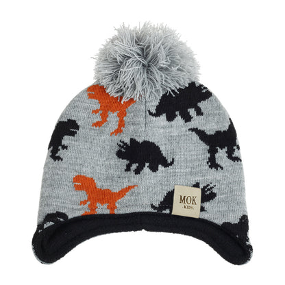 Children's Knitted Hat Dinosaur Jacquard Boys Earmuffs Kids' Headwear