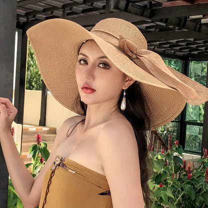 Women's Straw Hat Summer Seaside Big Brim Sun Hats & Caps