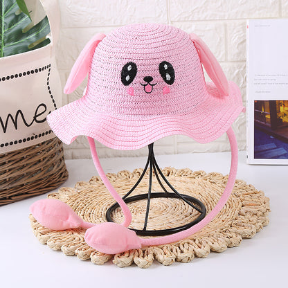 Women's & Men's Summer Protection For Straw Cute Funny Kids' Headwear