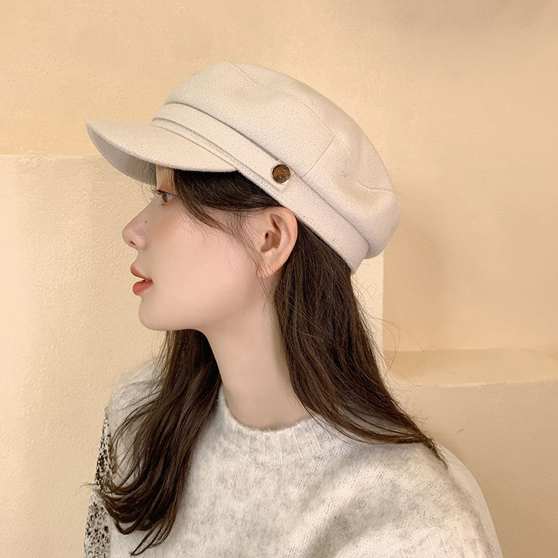 Women's Top Woolen Fashion Painter Artistic Winter Hats & Caps