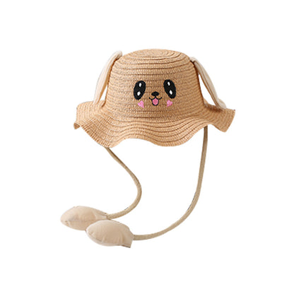 Women's & Men's Summer Protection For Straw Cute Funny Kids' Headwear