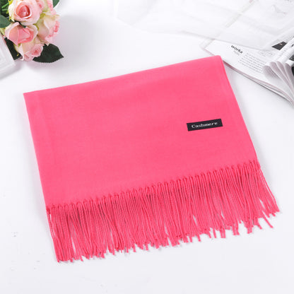 Women's & Men's Solid Color Artificial Cashmere Winter High-grade Scarfs